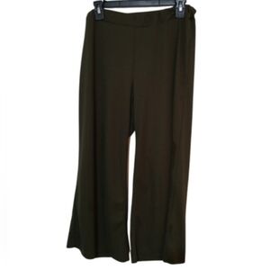 Mon - Ami Dark Green Wide Leg Cropped Pants size 2 Womans